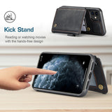 Luxury Retro Fashion Leather Zipper Wallet Flip Case For iPhone 13 Series