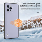 Luxury Leather Texture Round Frame Camera Protection Case on For iPhone 12 11 Series