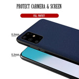 Genuine Leather Fitted Back Cover Case Full Protect for Samsung S20 Series