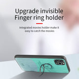 Luxury Cloth Ring Holder Case For iPhone 12 11 Series