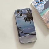 Summer Coconut Beach Soft Silicone Case For 13 12 11 Pro Max