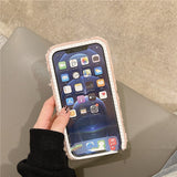 Winter Warm Plush Lens Protection 3D Bow Knot Phone Case For iPhone 13 12 11 Series