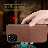 PU Leather Card Pocket Wallet Phone Case for iPhone 12 Series