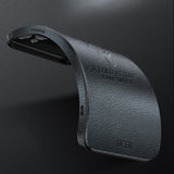 Luxury Leather Texture Deer Square Frame Camera Protector Case for iPhone 13 12 Series