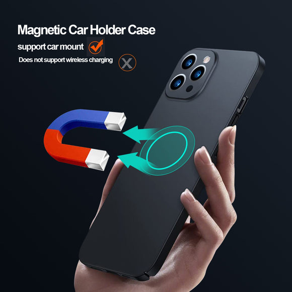 Magnet Magnetic Car Mount Case for iPhone 14 13 12 series