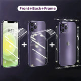 Full Body Hydrogel Film Screen Protector Camera Lens for iPhone 14 13 12 series