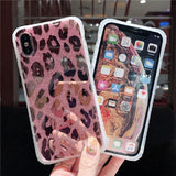 Fashion Luxury Leopard Print Laser Phone Case For iphone 11 Series
