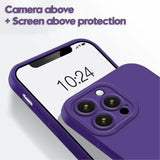 Liquid Silicone Camera Protect Case for iPhone 14 13 12 series