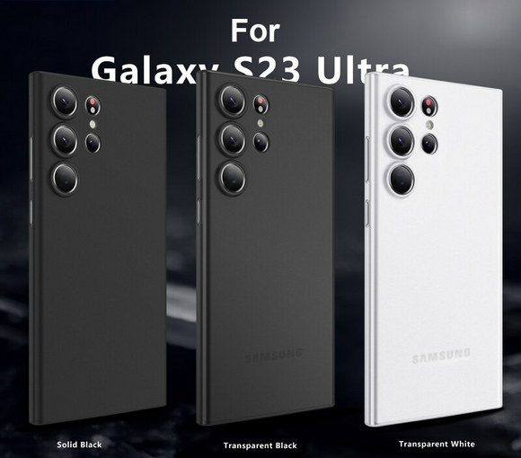 Slim Matte Transparent Case For Galaxy S23 Ultra