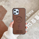 Street Trend Travis Scot Basketball Soft Leather Phone Case for iPhone 12 11 XS Series