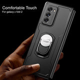 Luxury Armor Shockproof Ring Holder Flip Case For Samsung galaxy Z Fold 2