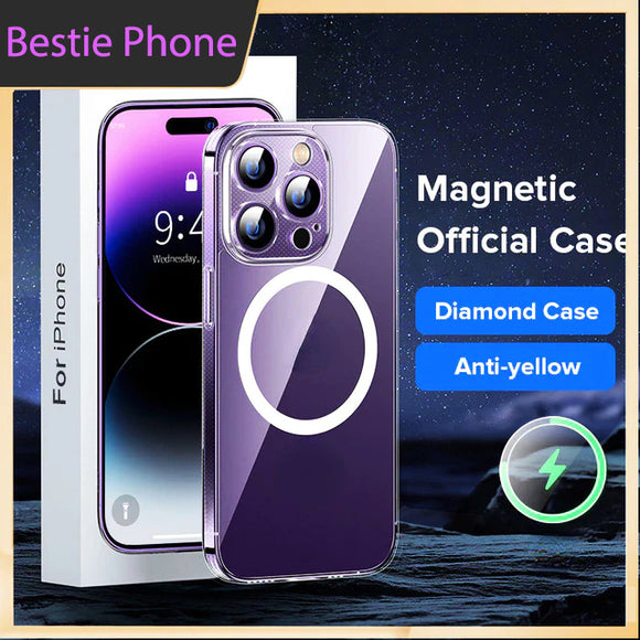 Magnetic Magsafe Transparent Ultra Thin Case for iPhone 14 13 12 Series