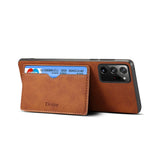 Luxury Single Card Slot Leather Wallet Stand Phone Case for Samsung Note 20 S20 Series