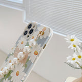 iPhone 12 Pro Max Case With Flower Print (Perl band Optional)