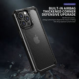 Armor Carbon Fiber Transparent Armor Case for iPhone 13 series