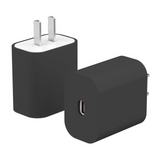 18W 20W Charger Simple Solid Color Silicone Protector Case For iPhone