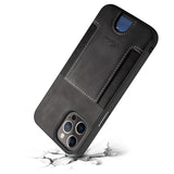 Comfortable Leather Drop Protection Card Pocket Case for iPhone 12 11 Series