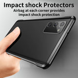 Bumper Metal Aluminum Frame Cover Airbag Shockproof Case for Samsung Galaxy Note20 Ultra