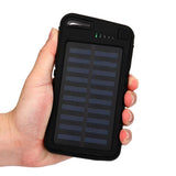 2018 Hot Search 20000mAh Dual-USB Waterproof Solar Power Bank