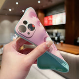 3D Cute Rabbit Pink Cartoon Silicone Case For iPhone 14 13 12 series