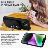 Leather Card Pack Wallet Case For iPhone 14 13 12 series