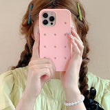 Candy Color Breathable Holes Silicone TPU Case for iPhone 14 13 12 series