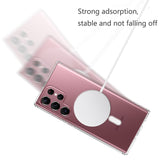 Magsafe Magnetic Acrylic Transparent Shockproof Case for Galaxy S22 Ultra Plus