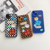 Fashion Cute Cartoon Tiger Straight Edge Silicone Phone Case For iPhone 13 12 11 Series