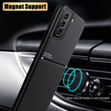 Magnet Silicone Case for Samsung Galaxy S22 S21 S20 Note 20 Series