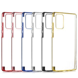 Luxury Plating Sillicone Cover Clear Case For Samsung Galaxy Note 20 Series