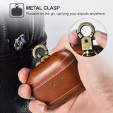 AirPod Genuine Leather Case with Keychain Wireless Charging