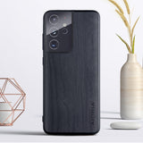 Wood Texture PU Leather Soft Cover Case for Samsung Galaxy S21 S20 Note 20 Series