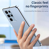 Shockproof Metal Lens Protection Acrylic Frosted Case for Samsung Galaxy S22 series