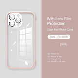 Luxury Hybrid Bumper Transparent Case for iPhone 14 13 12 series