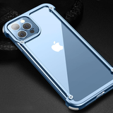 Luxury Brand Purple Metal Bumper Case For iPhone 14 13 series