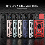 Slide Camera Protector Shockproof Case for iPhone 13 12 11 XS Series