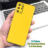 Jet Bright Surface Rear Back Glossy Decal Skin Protective Sticker Wrap Film For Samsung Galaxy S20 & S10 Series
