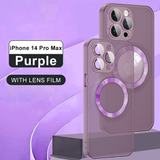 Original Luxury Camera Protector Matte Case For iPhone 14 13 12 series