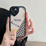 Cute Label Pattern Shockproof Silicone Case For iPhone 13 12 11 Series