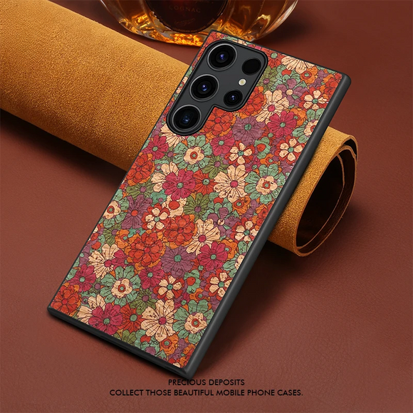 Cork Fabric Fall Prevention TPU Case For Samsung Galaxy S24 S23 S22 S21 Ultra Plus