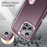 3 Layers Protection Military Grade Shockproof Heavy Duty Protective Case with Kickstand for iPhone 13 12 11 series