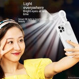 Enhance Light Selfie Luminous Circle Ring Case For iPhone 12 11 Pro Max