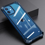 Luxury Transparent Case Leather Frame for iPhone 12 Series