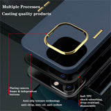 Luxury Leather Plating Case for iPhone 13 12 11 Series