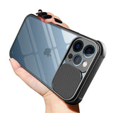 Slide Camera Lens Protector Transparent Shockproof Case For iPhone 12 11 XS Series