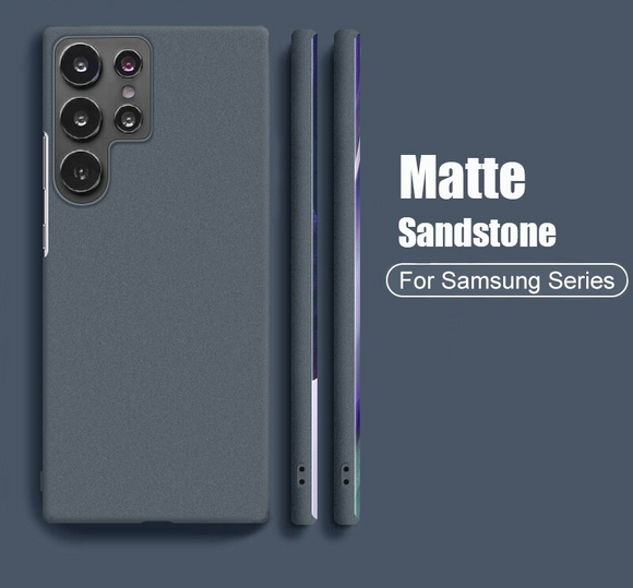 Slim Sandstone Matte Shockproof Case for Samsung Galaxy S22 S21 S20 Ultra Plus FE