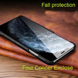 Luxury Genuine Cow Leather Case For iPhone 12 Series
