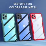 Luxury Shockproof Clear Silicone Cover Camera Protection Case For iPhone 11 Series