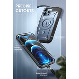 Full Body Rugged Case with Built in Screen Protector Kickstand for iPhone 13 Pro Max