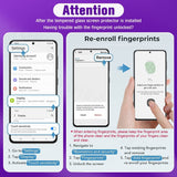3 Pack Tempered Screen Protector for Samsung Galaxy S23 S22 S21 Ultra Plus